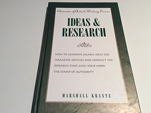 Imagen de archivo de Ideas & Research (Elements of Article Writing) a la venta por SecondSale