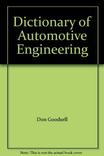 Stock image for Dictionary of Automotive Engineering for sale by HPB-Red