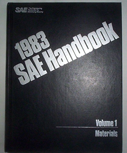 Imagen de archivo de 1983 SAE Handbook Volume 1 Materials a la venta por dsmbooks