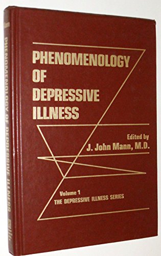 Imagen de archivo de Phenomenology of Depressive Illness: Vol 1 a la venta por Bingo Used Books