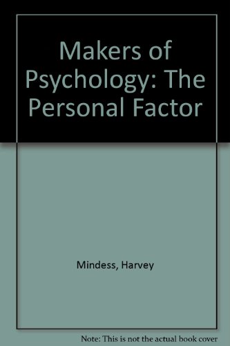9780898853711: Makers of Psychology: The Personal Factor