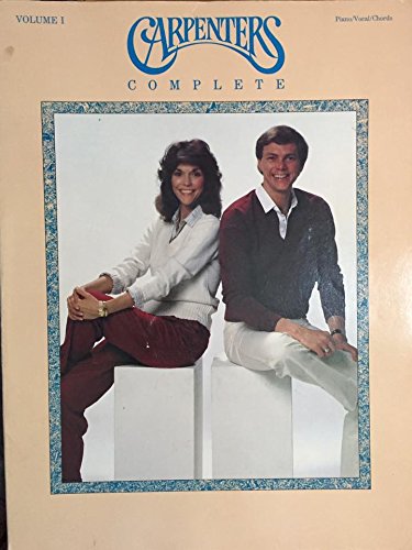 Beispielbild fr Carpenters Complete: Songbook, Vol. 1 (Piano / Vocal / Cords) zum Verkauf von BooksRun