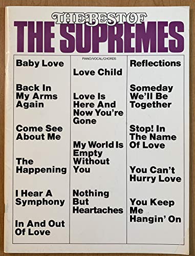 Imagen de archivo de The Best Of The Supremes [Songbook] a la venta por M. W. Cramer Rare and Out Of Print Books