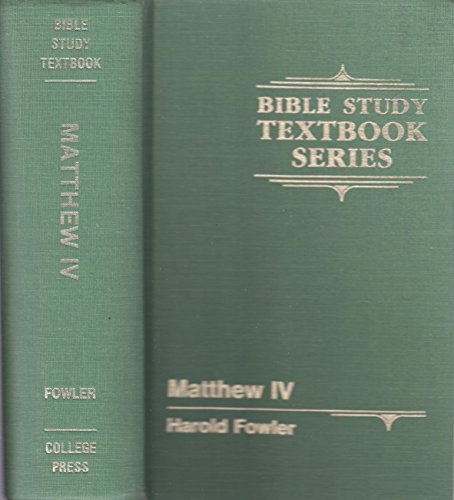 9780899000329: Gospel of Matthew (Bible Study Textbook Series)