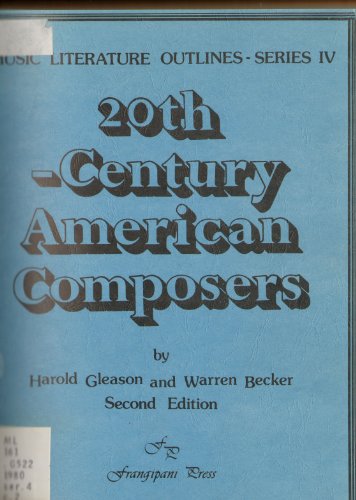 Stock image for 20th-century American composers (Music literature outlines) for sale by Stock & Trade  LLC