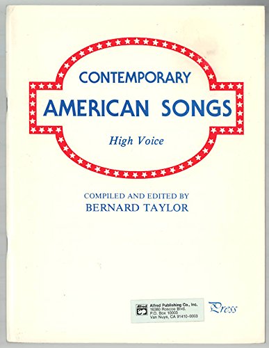 Stock image for Contemporary American Songs / High Voice for sale by Wonder Book