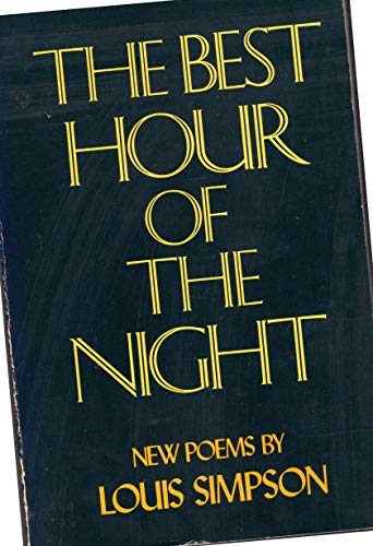 Imagen de archivo de The Best Hour of the Night: Poems a la venta por Adkins Books