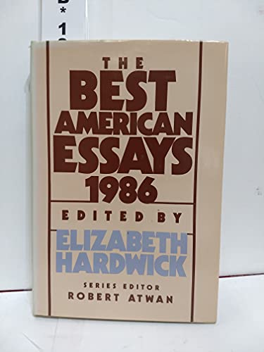 Imagen de archivo de The Best American Essays, 1986 a la venta por Better World Books