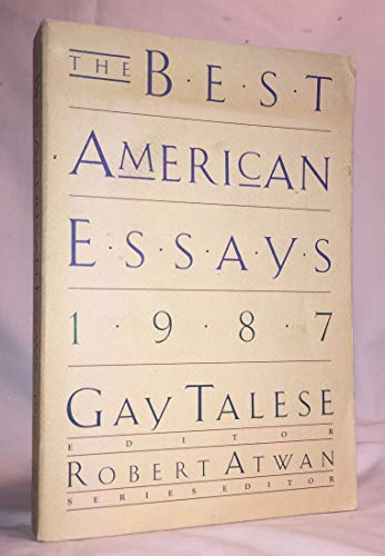 9780899195339: The Best American Essays, 1987