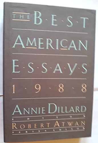 9780899197296: Best American Essays, 1988