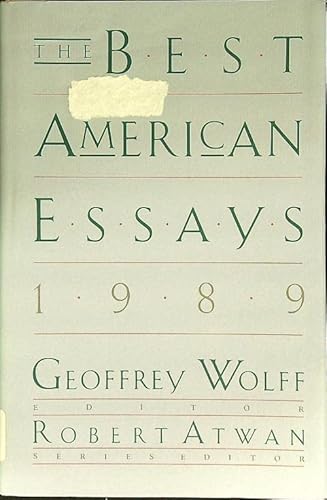 Stock image for The Best American Essays, 1989 for sale by Better World Books