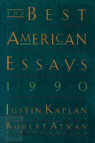 Imagen de archivo de The Best American Essays, 1990 a la venta por Better World Books