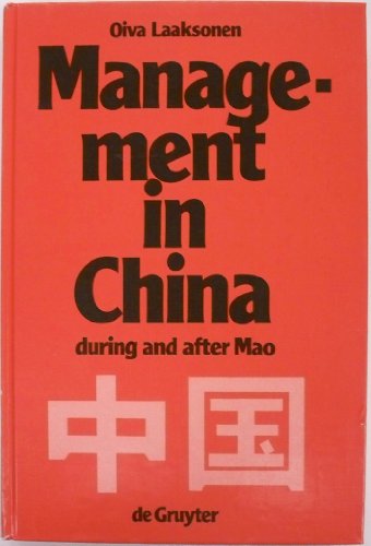Beispielbild fr Management in China During and After Mao in Enterprises Government and Party zum Verkauf von Anybook.com