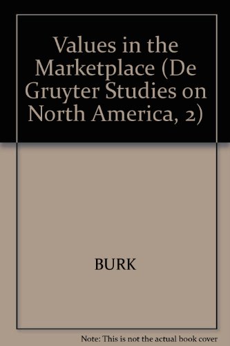 Stock image for Values in the Marketplace: The American Stock Market Under Federal Securities Law (De Gruyter Studies on North America, Vol. 2) for sale by BookHolders