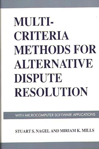 Stock image for Multi-Criteria Methods for Alternative Dispute Resolution. for sale by Yushodo Co., Ltd.