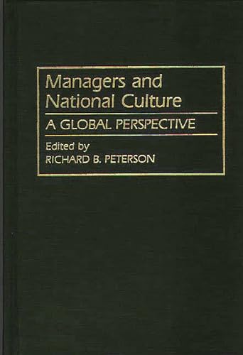 Beispielbild fr Managers and National Culture : A Global Perspective zum Verkauf von Better World Books