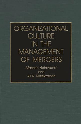 9780899306698: Organizational Culture In The Management Of Mergers