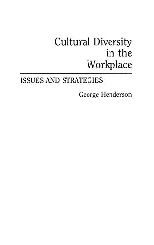 Imagen de archivo de Cultural Diversity in the Workplace : Issues and Strategies a la venta por Better World Books