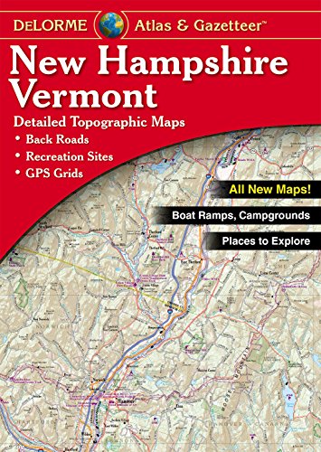 Imagen de archivo de Garmin Delorme Atlas & Gazetteer Paper Maps- NH/VT, AA-008826-000 a la venta por BooksRun