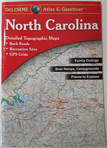 9780899334455: NORTH CAROLINA ATLAS & GAZETTE (DeLorme Atlas & Gazetteer)