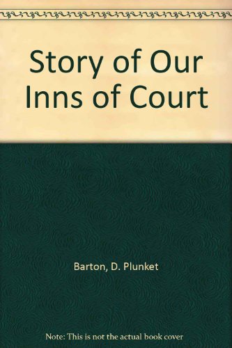 Imagen de archivo de The Story of Our Inns of Court a la venta por Jeffrey Blake