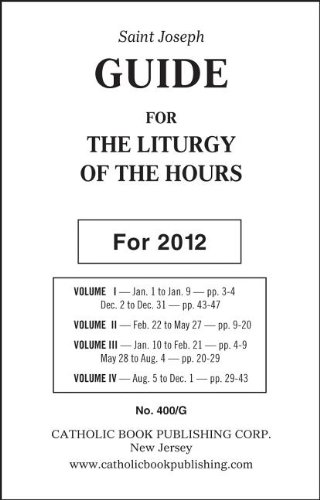 Imagen de archivo de Saint Joseph Guide for the Liturgy of the Hours a la venta por The Book Merchant, LLC