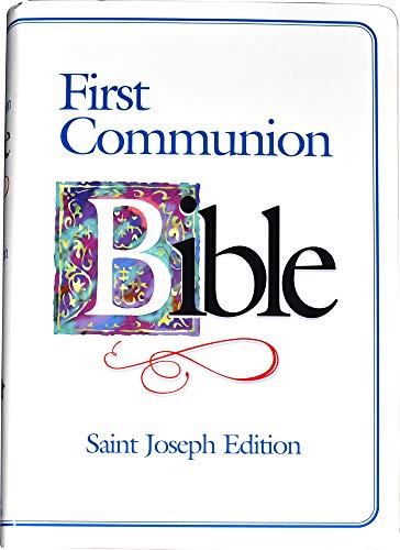 9780899429557: First Communion Bible: New American Bible, St. Joseph Medium Size Edition, White