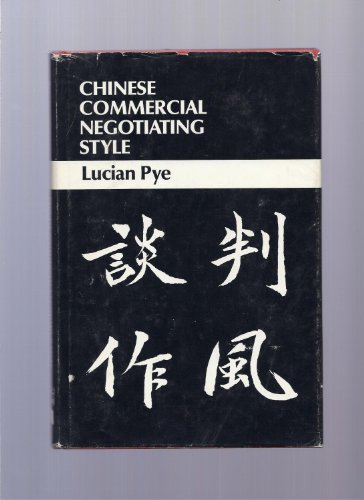 9780899461687: Chinese Commercial Negotiating Style