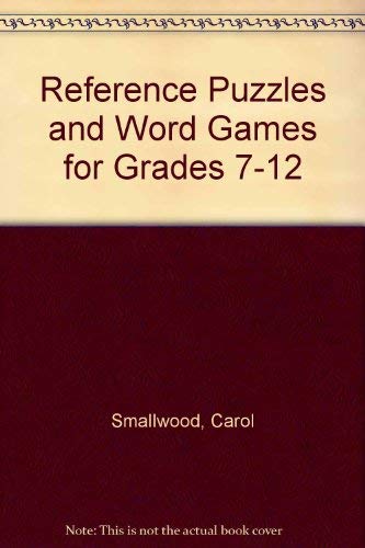 Beispielbild fr Reference Puzzles and Word Games for Grades 7-12 zum Verkauf von Zubal-Books, Since 1961