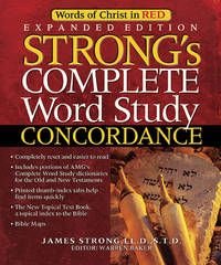 Imagen de archivo de Strong's Complete Word Study Concordance: KJV Edition (Word Study Series) a la venta por St Vincent de Paul of Lane County