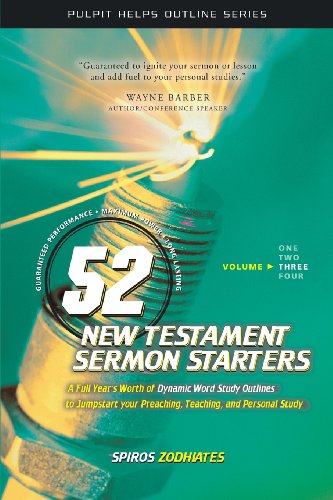 Beispielbild fr 52 New Testament Sermon Starters Book Three (Volume 3) (Pulpit Helps Outline Series) zum Verkauf von Gulf Coast Books