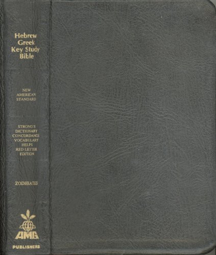 9780899576848: The Hebrew-Greek Key Study Bible/Nasb Genuine Black Leather Plain
