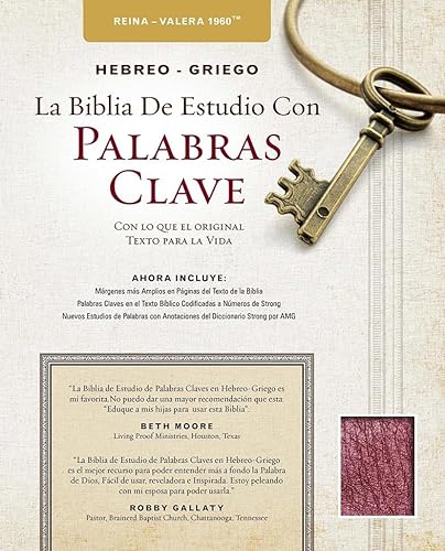 

The Hebrew-Greek Key Word Study Bible Spanish Edition: Reina-Valera 1960 Edition Bonded Burgundy