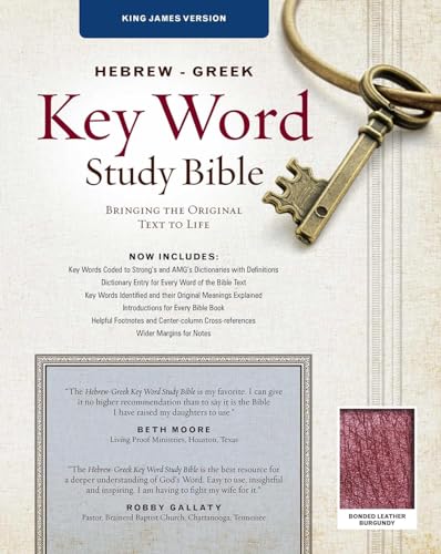 The Hebrew-Greek Key Word Study Bible: KJV Edition, Burgundy Bonded (Key Word Study Bibles) [No Binding ]