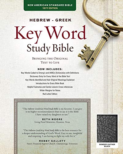 9780899577517: The Hebrew-Greek Key Word Study Bible: NASB-77 Edition, Black Bonded (Key Word Study Bibles)