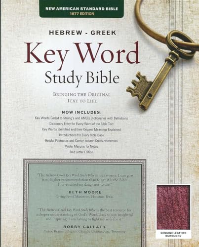 9780899577548: Hebrew-Greek Key Word Study Bible-NASB: Key Insights Into God's Word (Key Word Study Bibles)