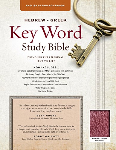 9780899579153: Holy Bible: The Hebrew-greek Key Word Study Bible, Esv Edition, Burgundy Bonded Leather