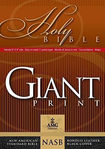 Beispielbild fr Giant Print Handy-Size Reference Bible: NASB 1977 Edition (AMG Giant Print Handy-Size Bibles) zum Verkauf von GF Books, Inc.