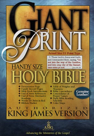 Imagen de archivo de Giant Print Bible: Handy-Size a la venta por ThriftBooks-Atlanta