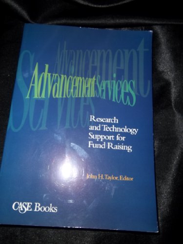 Stock image for Advancement services: Research and technology support for fund raising for sale by Better World Books