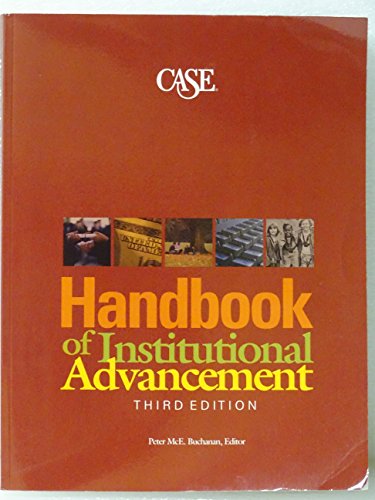 Beispielbild fr Handbook of Institutional Advancement zum Verkauf von Better World Books