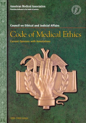 Beispielbild fr Code Medical Ethics : Current Opinions with Annotations zum Verkauf von Better World Books