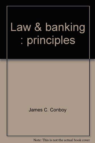 Stock image for Law & banking: Principles for sale by ThriftBooks-Reno