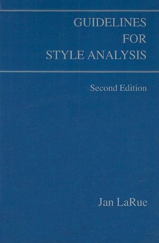 9780899900629: Guidelines for Style Analysis