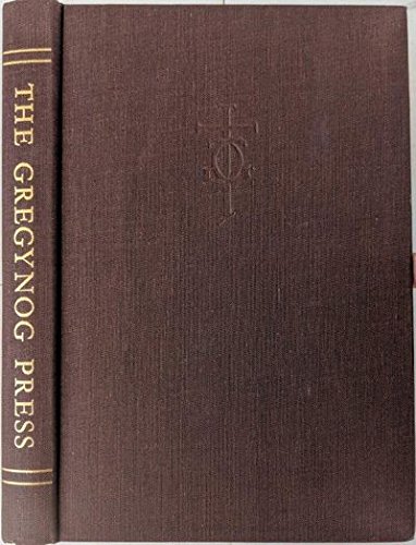 9780900002144: History of the Gregynog Press