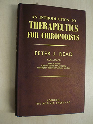9780900024160: Introduction to Therapeutics for Chiropodists