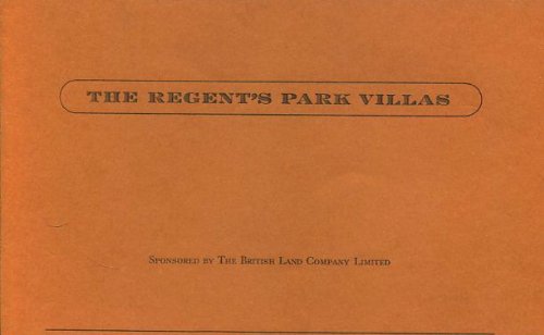 Stock image for The Regent's Park Villas for sale by WorldofBooks