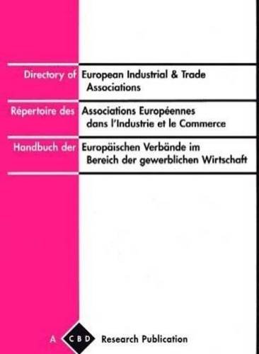 Imagen de archivo de Directory of European Industrial and Trade Associations a la venta por Phatpocket Limited