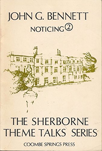 Beispielbild fr Noticing (The Sherborne theme talks series) zum Verkauf von Kona Bay Books