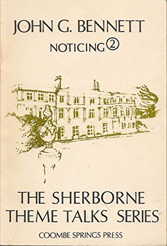 Imagen de archivo de Noticing (The Sherborne theme talks series) a la venta por Kona Bay Books